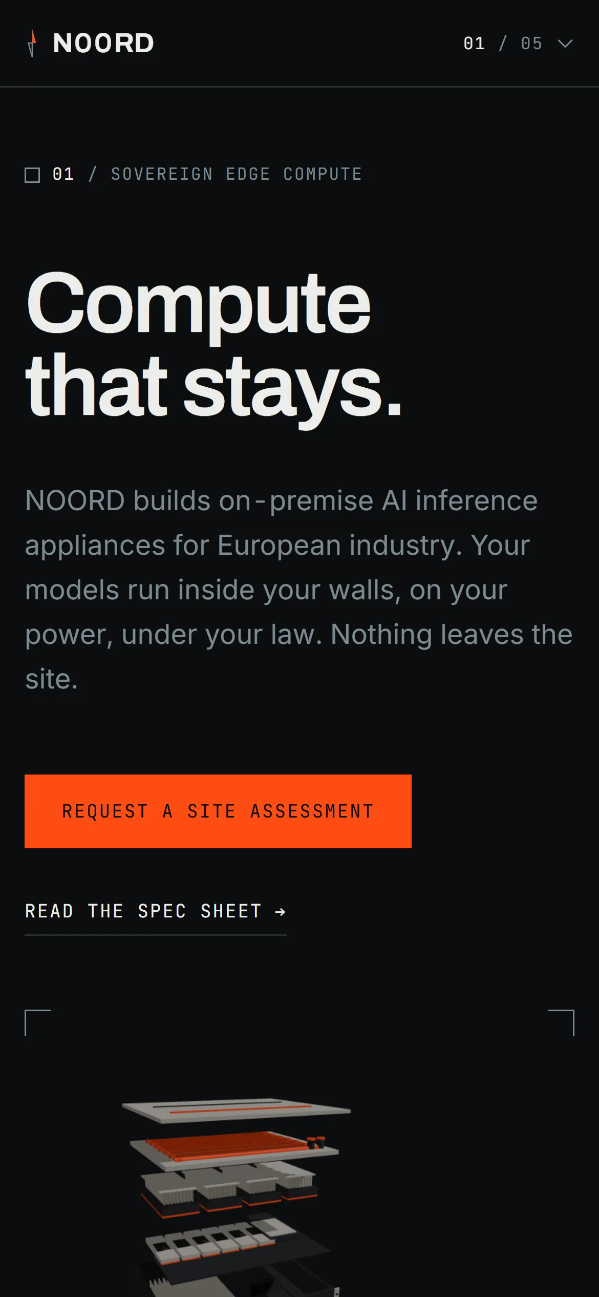 NOORD on a phone